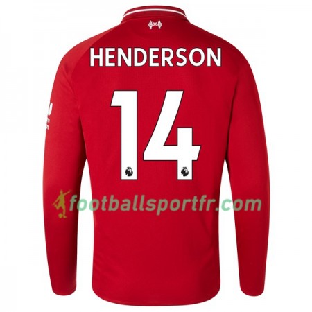 Tenue Liverpool Henderson 14 Domicile 2018-2019 Maillot de Foot ML